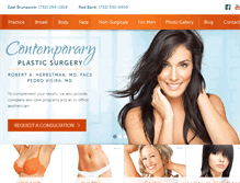 Tablet Screenshot of cosmeticsurgerynj.com